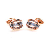 Crystal Zircon Cufflinks