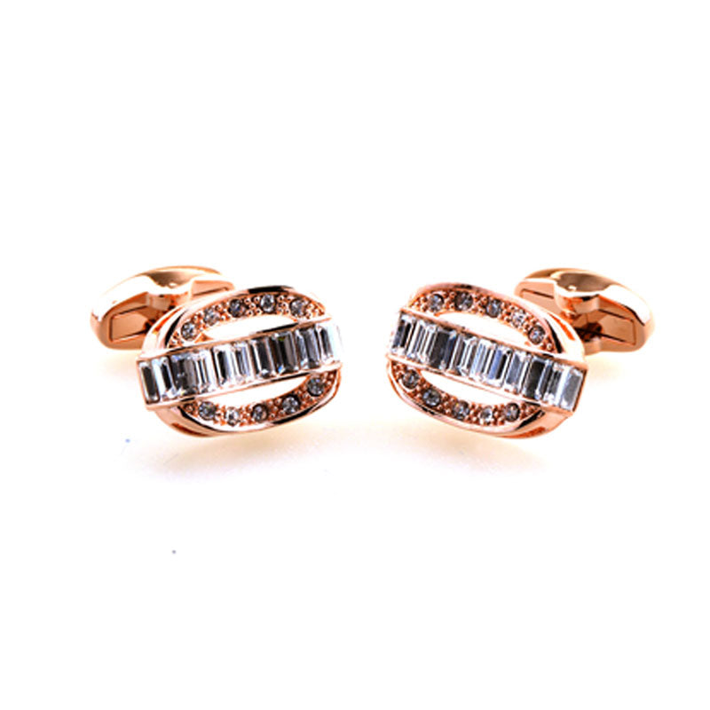 Crystal Zircon Cufflinks