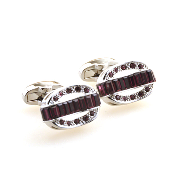 Crystal Zircon Cufflinks