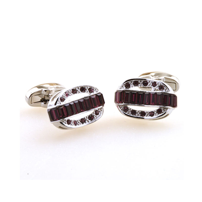 Crystal Zircon Cufflinks