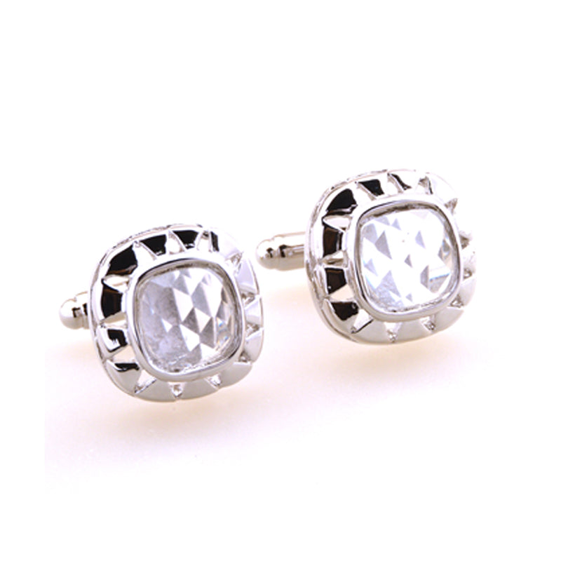 Crystal Zircon Cufflinks