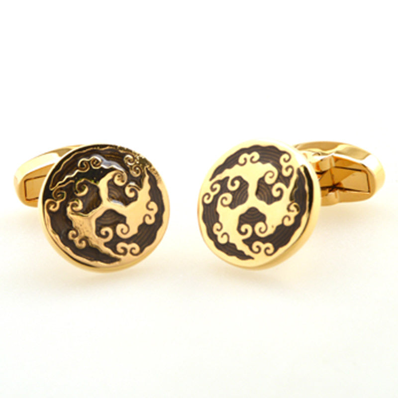 Enamel Dropping Glue Cufflinks