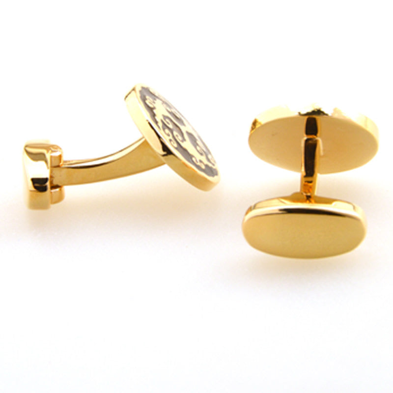 Enamel Dropping Glue Cufflinks