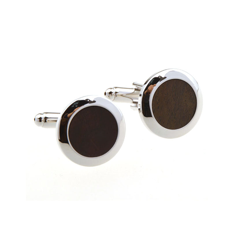 Natural Solid Wood Cufflinks