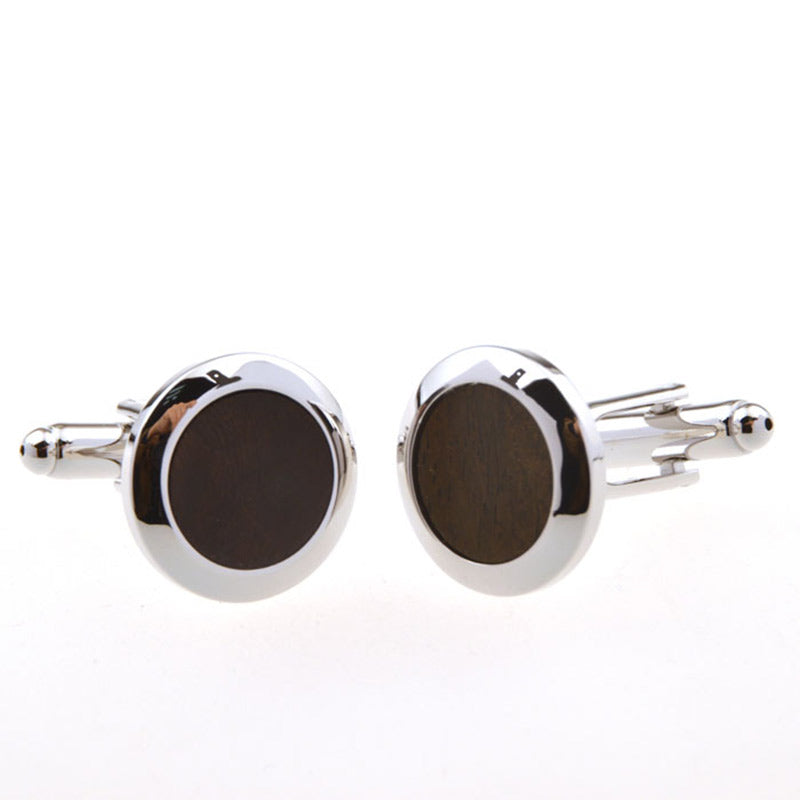 Natural Solid Wood Cufflinks