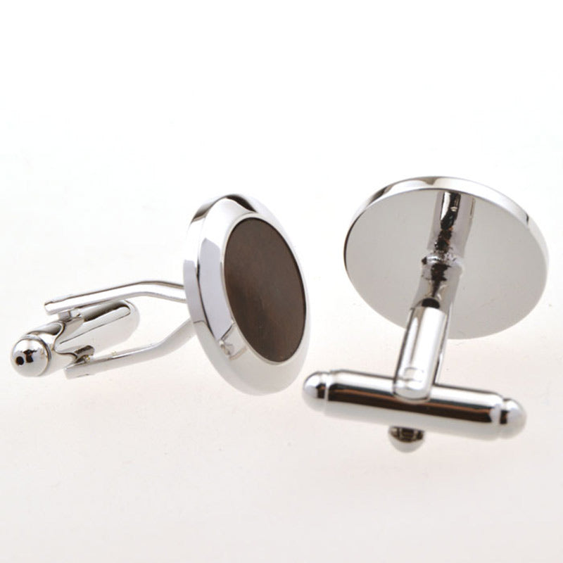 Natural Solid Wood Cufflinks