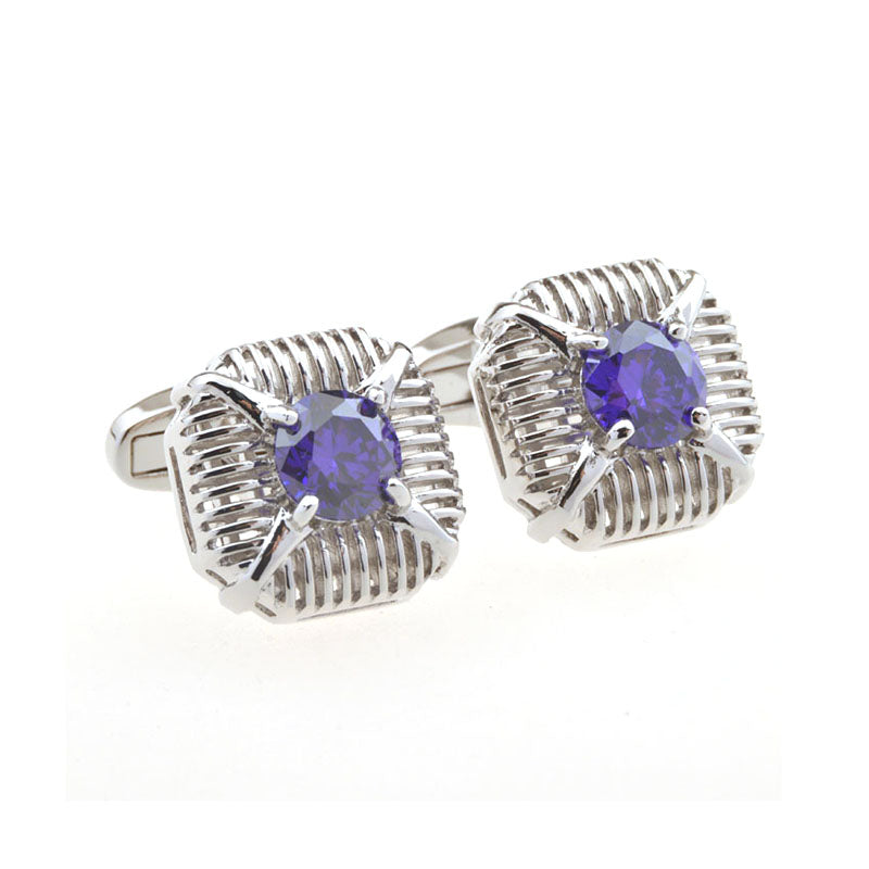 Crystal Zircon Cufflinks