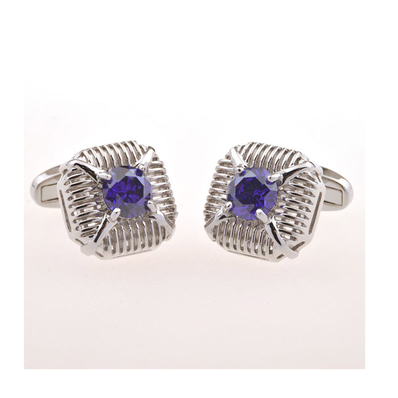 Crystal Zircon Cufflinks