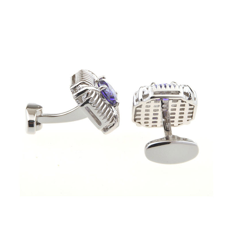 Crystal Zircon Cufflinks