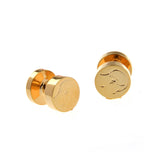 Plain Colour Metal Collar Studs