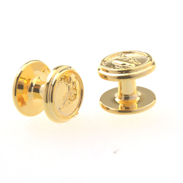 Plain Colour Metal Collar Studs