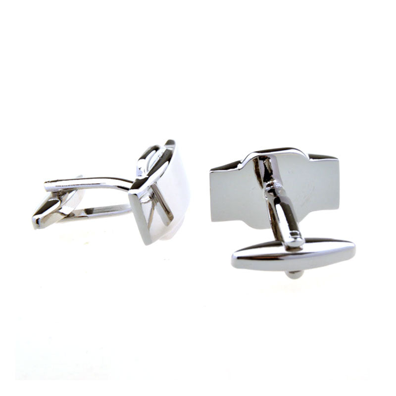 Plain Colour Metal Cufflinks