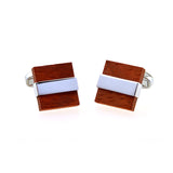 Natural Solid Wood Cufflinks