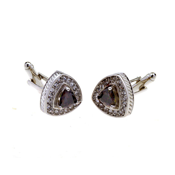 Crystal Zircon Cufflinks