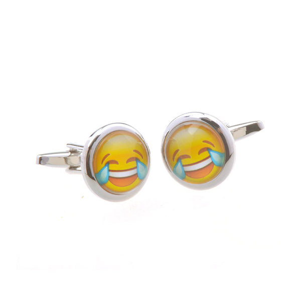Cartoon Anime Cateye Glass Cufflinks