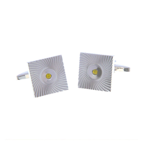 Crystal Zircon Cufflinks