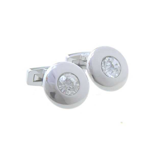 Crystal Zircon Cufflinks