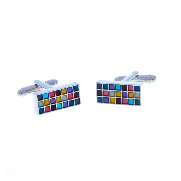 Enamel Dropping Glue Cufflinks