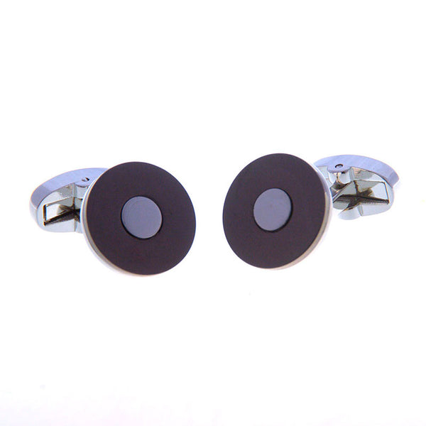 Plain Colour Metal Cufflinks