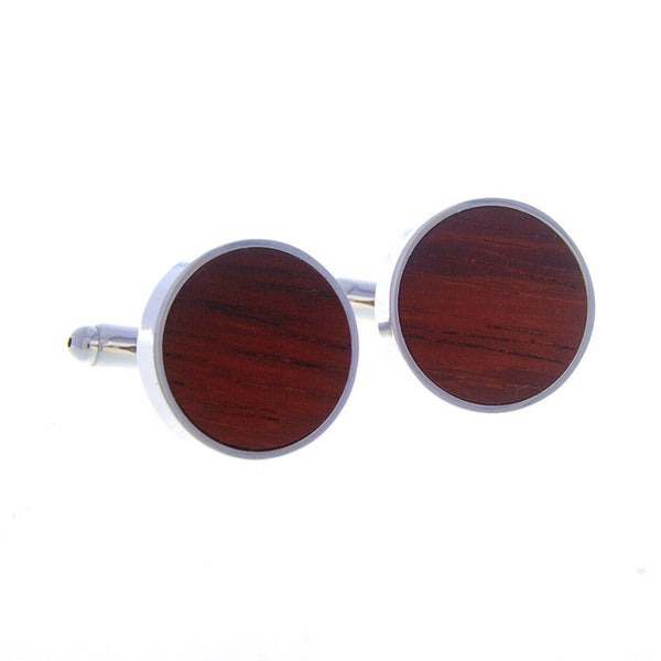 Natural Solid Wood Cufflinks