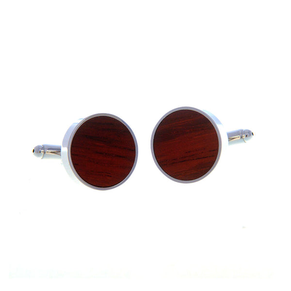 Natural Solid Wood Cufflinks