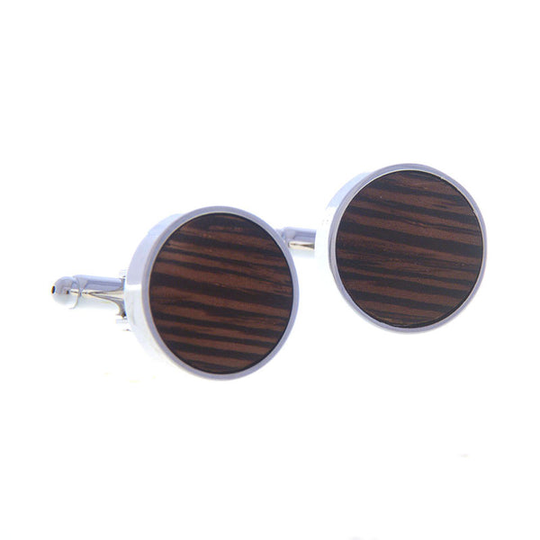 Natural Solid Wood Cufflinks