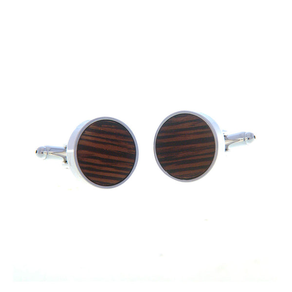 Natural Solid Wood Cufflinks