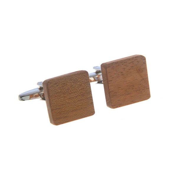 Natural Solid Wood Cufflinks