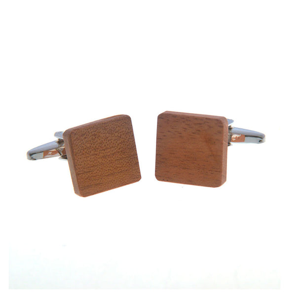 Natural Solid Wood Cufflinks