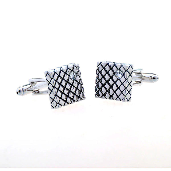 Crystal Zircon Cufflinks