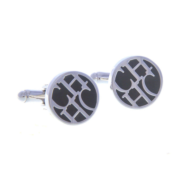 Enamel Dropping Glue Cufflinks