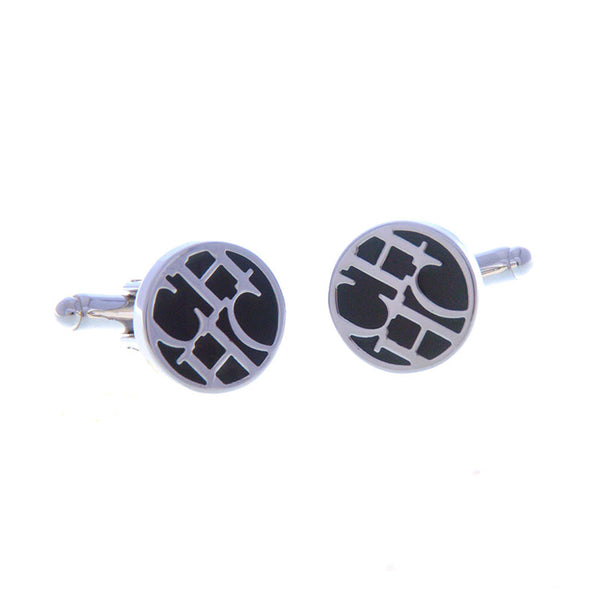 Enamel Dropping Glue Cufflinks