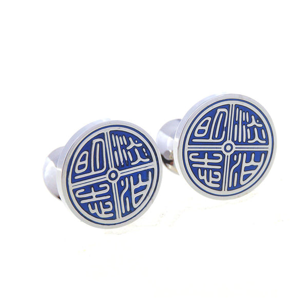 Enamel Dropping Glue Cufflinks