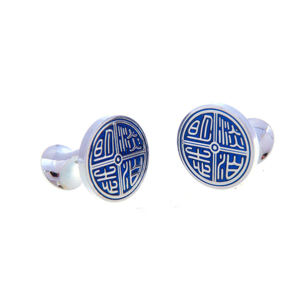 Enamel Dropping Glue Cufflinks