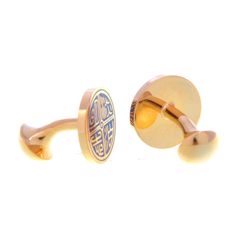 Enamel Dropping Glue Cufflinks