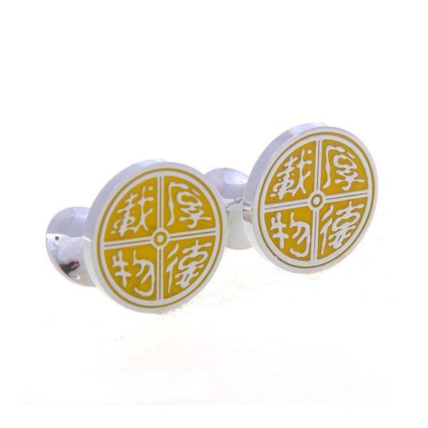 Enamel Dropping Glue Cufflinks