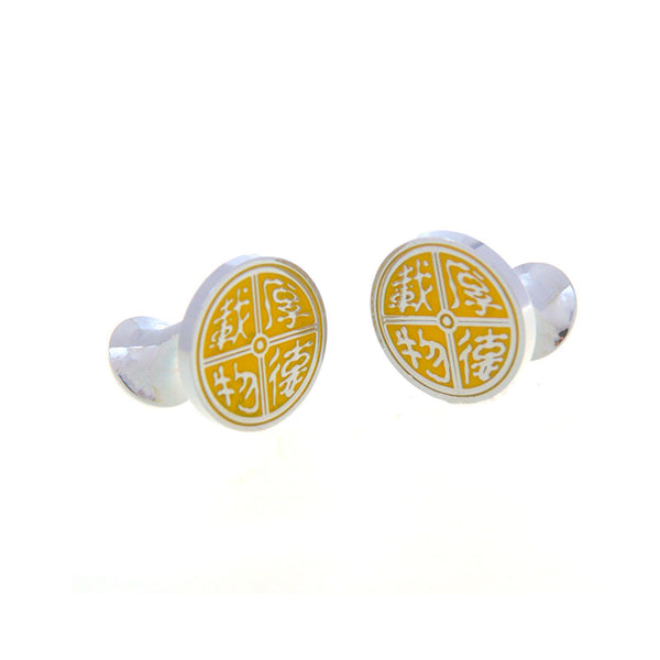 Enamel Dropping Glue Cufflinks