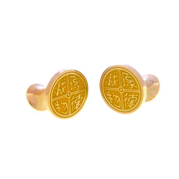 Enamel Dropping Glue Cufflinks