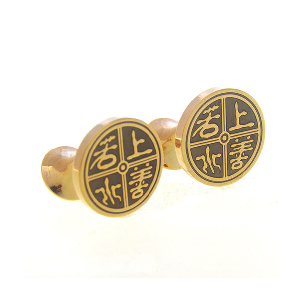 Enamel Dropping Glue Cufflinks