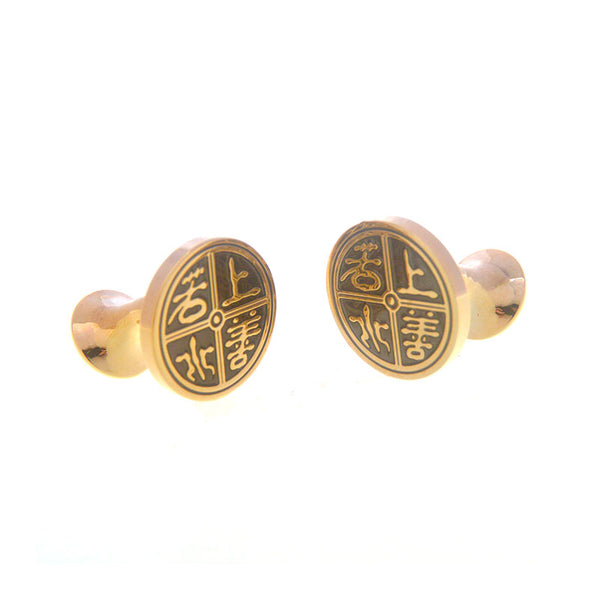 Enamel Dropping Glue Cufflinks