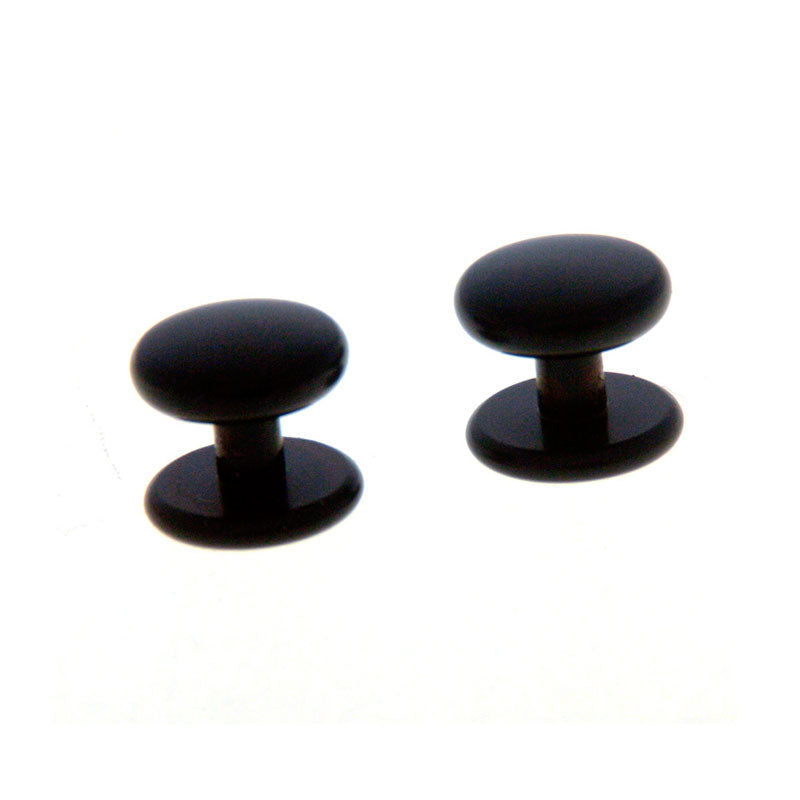 Plain Colour Metal Collar Studs