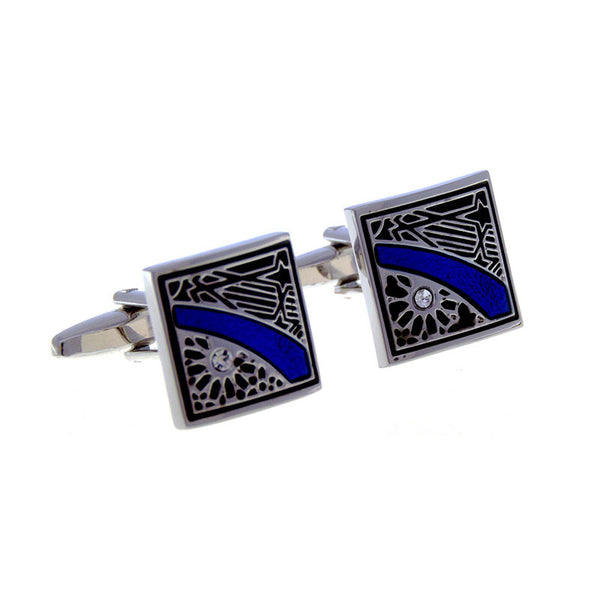 Crystal Zircon Cufflinks