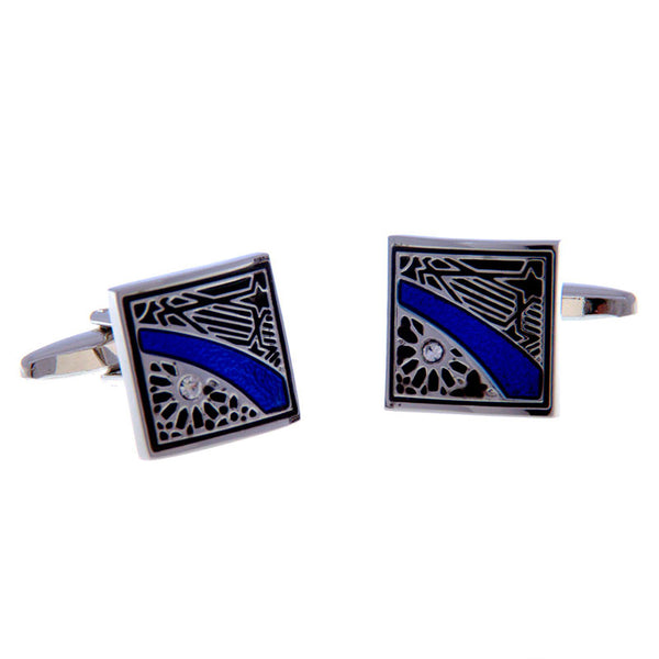 Crystal Zircon Cufflinks