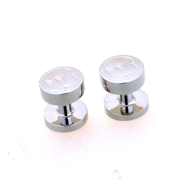 Plain Colour Metal Collar Studs