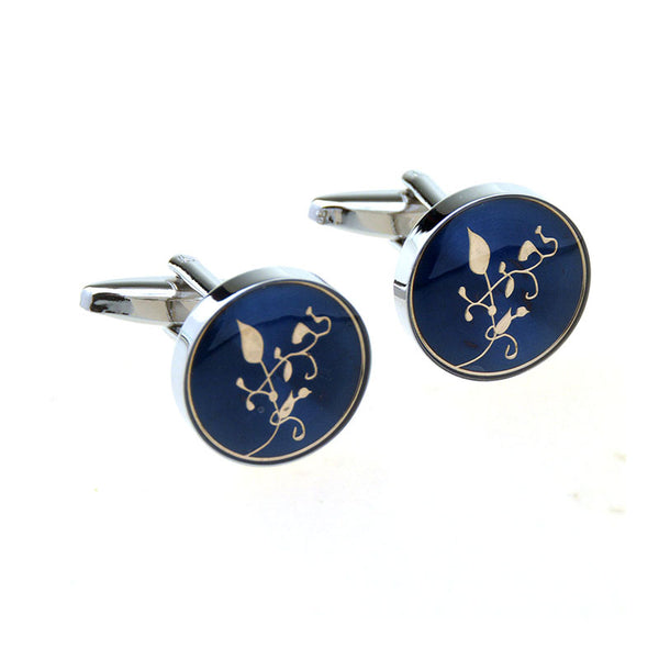 Enamel Dropping Glue Cufflinks