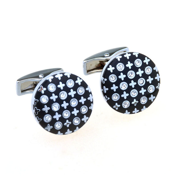 Enamel Dropping Glue Cufflinks