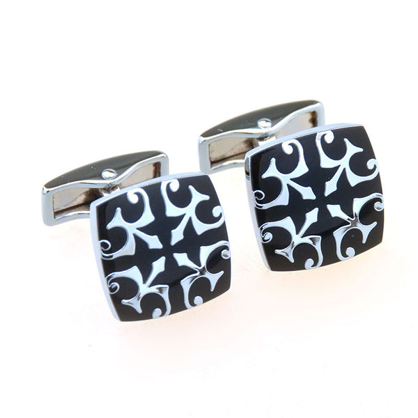 Enamel Dropping Glue Cufflinks