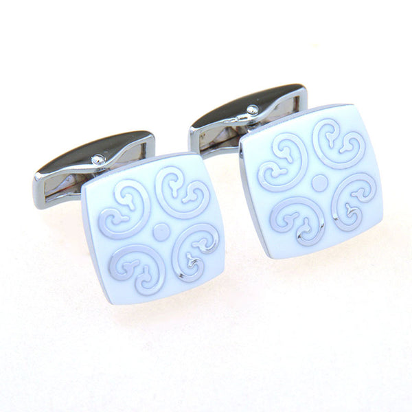 Enamel Dropping Glue Cufflinks