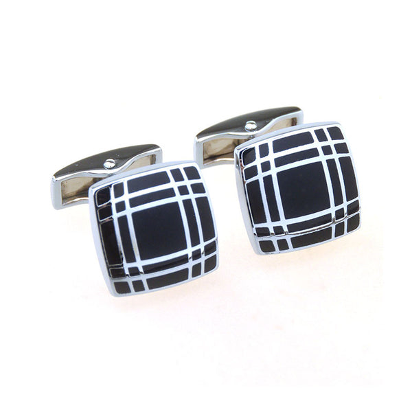 Enamel Dropping Glue Cufflinks