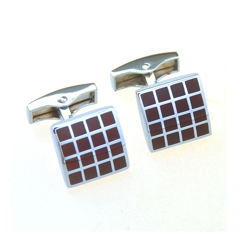 Enamel Dropping Glue Cufflinks